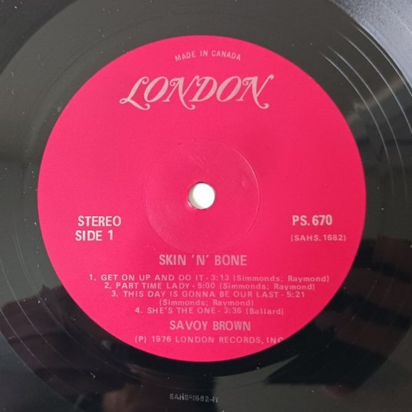 Vintage Savoy Brown Skin 'N' Bone vinyl record, 1976 first pressing, original - Picture 9 of 10